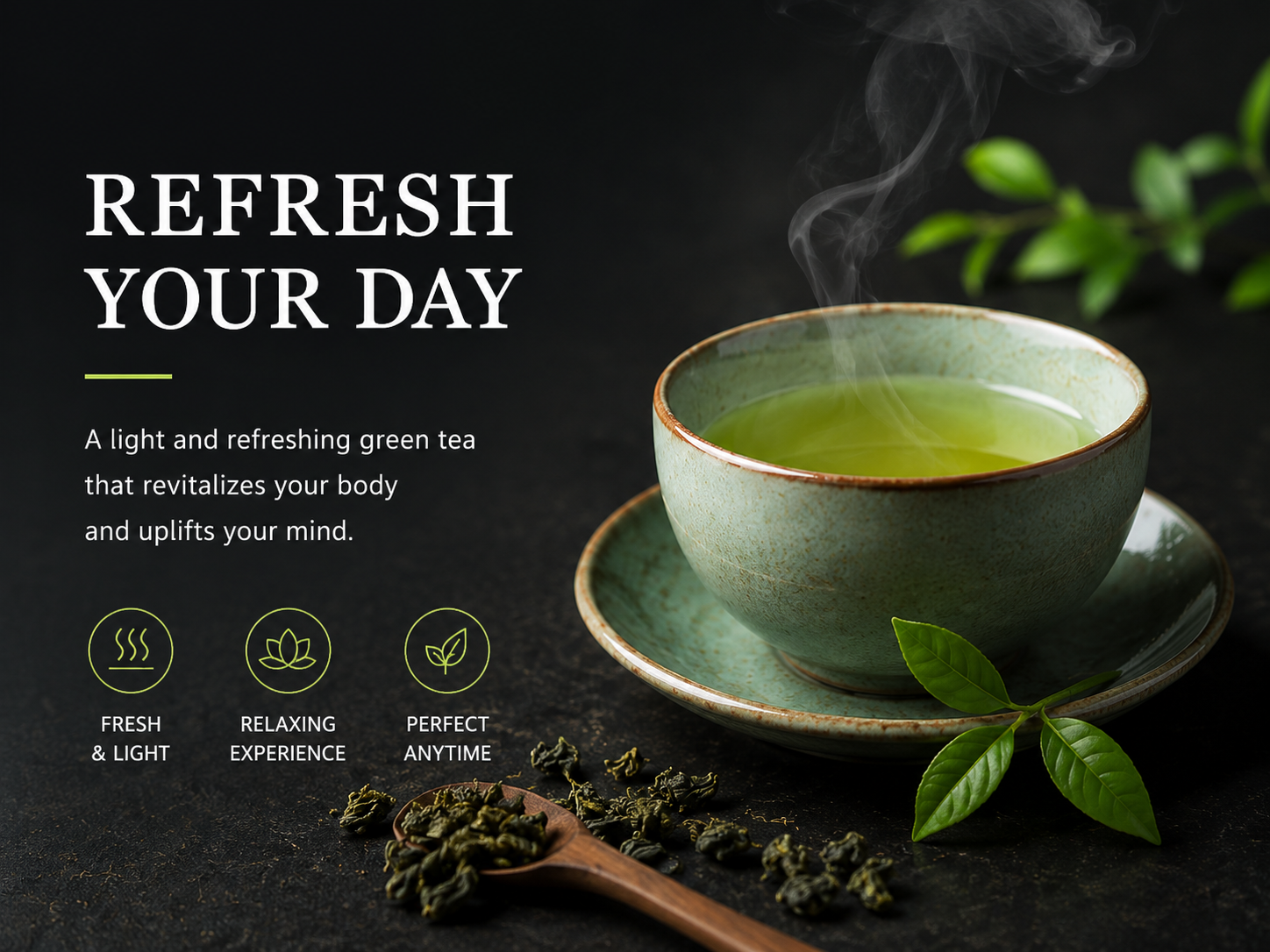 Standardized Green Tea Raw Material - For Cosmetics & Personal Care